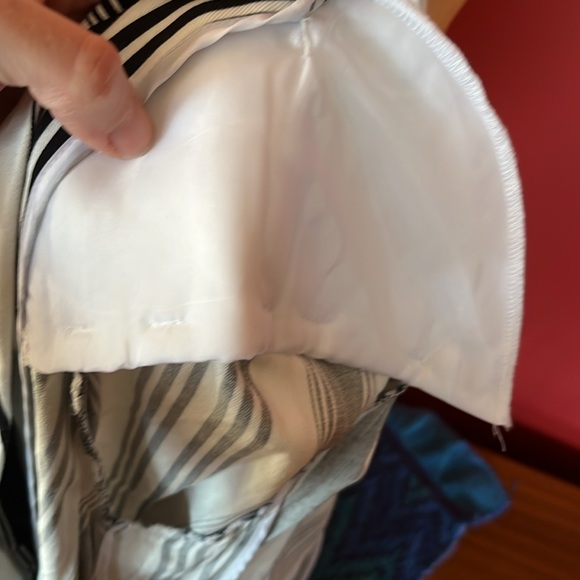 Like new Forever 21 black, and white striped double breasted jacket - Picture 11 of 14